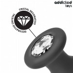 ADDICTED TOYS - PLUG ANAL COM JOIA TAMANHO M 10,4 CM